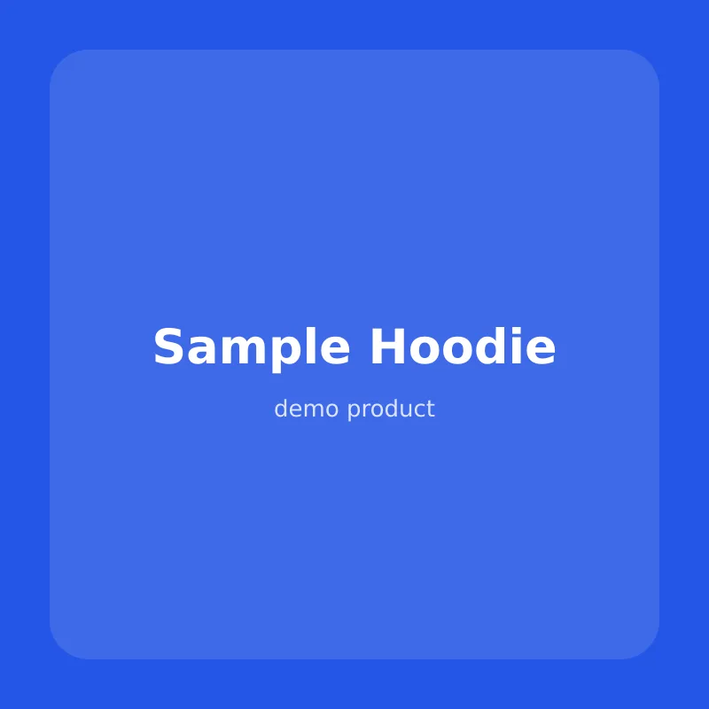 Sample Hoodie